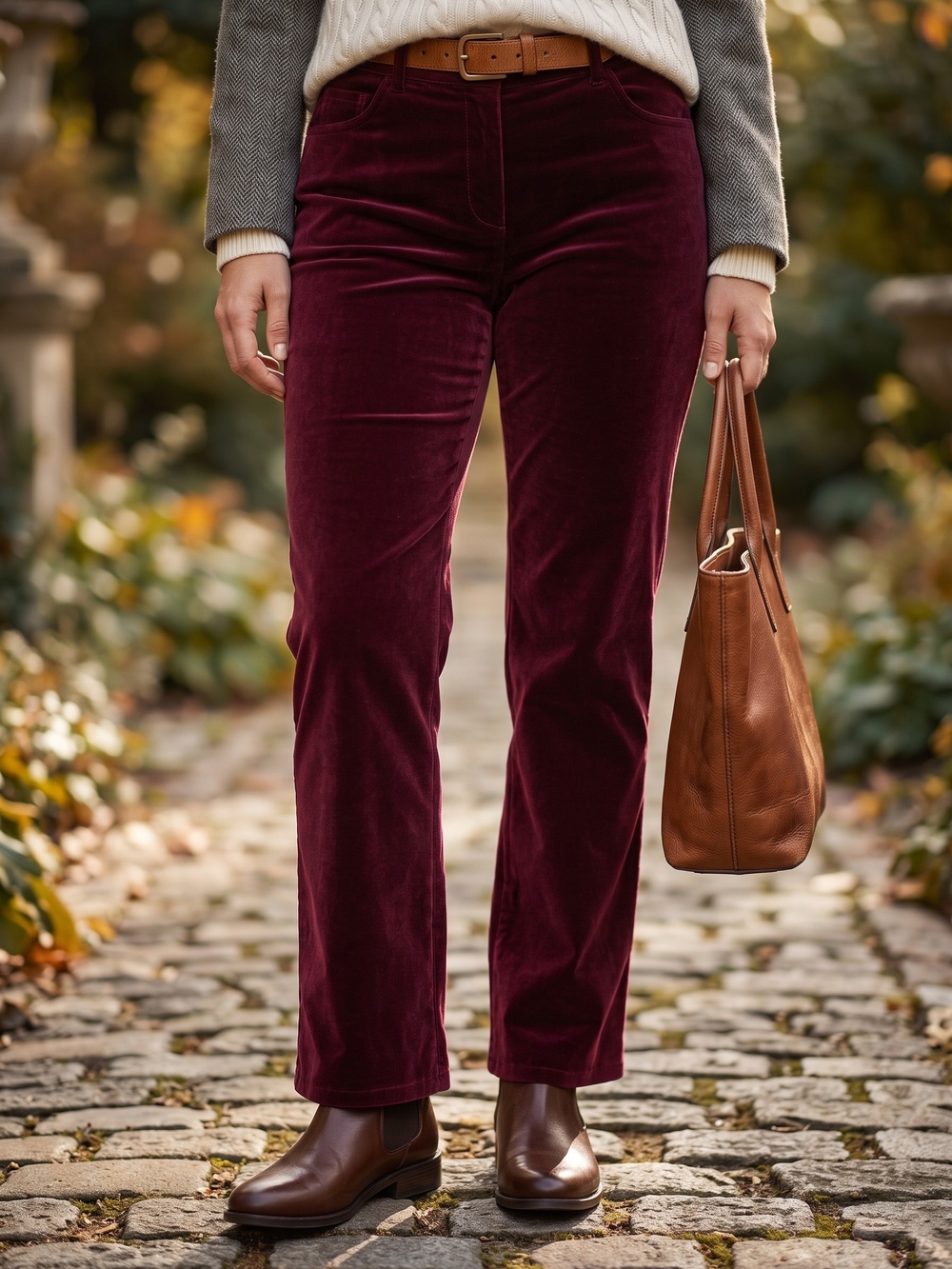 Vintage Velvet Pants Burgundy Straight Leg Whimsigoth Indie Sleaze - Picture 3 of 12